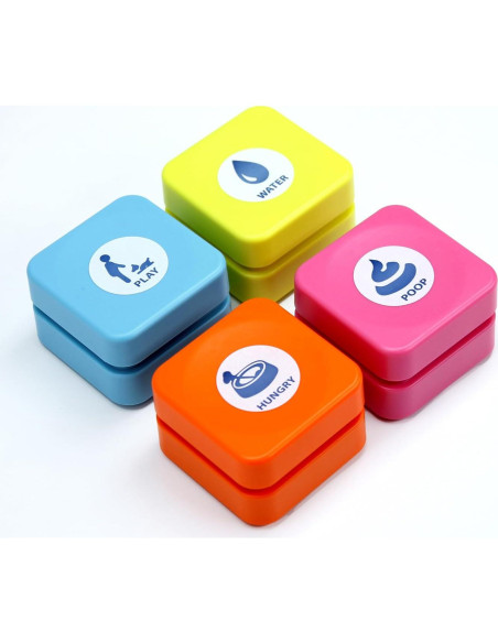 Botones de Voz Recargables para Perros Goplemo 4 Contadores Botones de Voz Recargables para Perros Goplemo 4 Contadores
