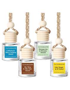 Ambientador de Auto Colgante 4 Fragancias de Hotel - 8ml
