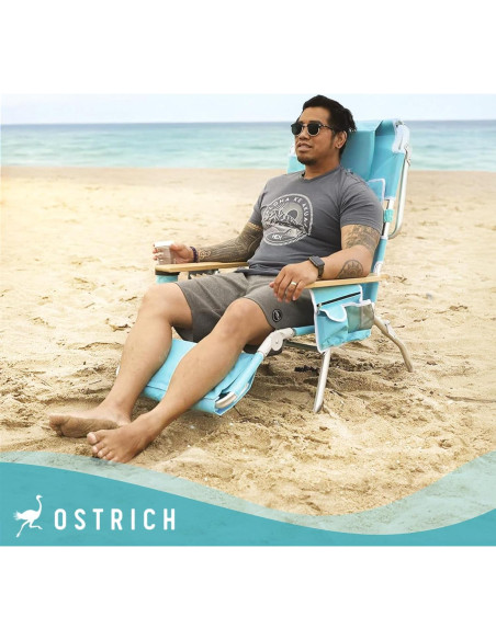 Silla de Playa Plegable Deluxe Ostrich Aqua 3 en 1 Resistente Silla de Playa Plegable Deluxe Ostrich Aqua 3 en 1 Resistente