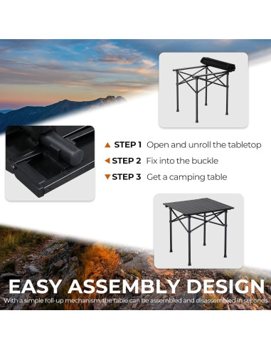 Mesa de Picnic Plegable Outvita 50.8x50.8 cm para Exterior