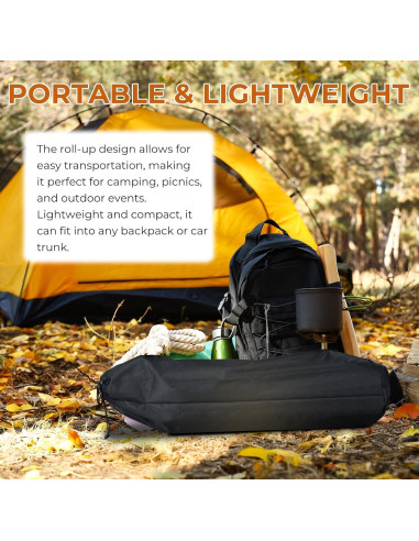 Mesa de Picnic Plegable Outvita 50.8x50.8 cm para Exterior