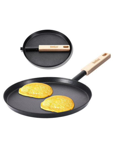 Sartén Plancha Bodkar 20cm Aluminio Mango Madera Camping Sartén Plancha Bodkar 20cm Aluminio Mango Madera Camping
