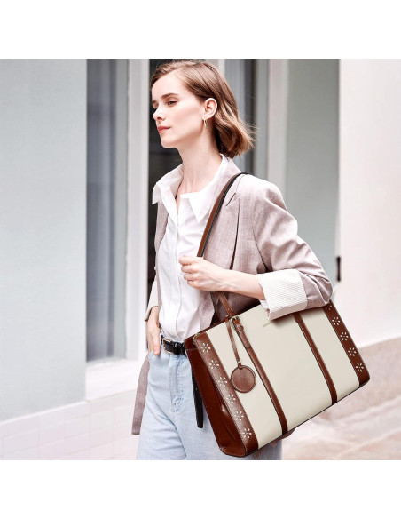 Bolsa de Laptop BOSTANTEN para Mujeres 15.6" Cuero Vintage Bolsa de Laptop BOSTANTEN para Mujeres 15.6" Cuero Vintage