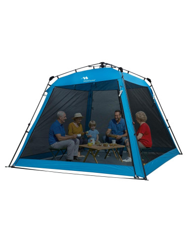 Carpa Plegable Mobihome 250x250 cm Azul Resistente al Agua