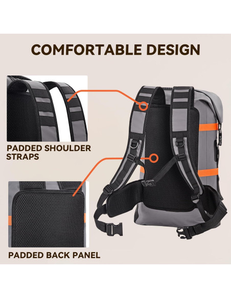 Mochila Impermeable HEETA 40L para Senderismo y Viajes Mochila Impermeable HEETA 40L para Senderismo y Viajes