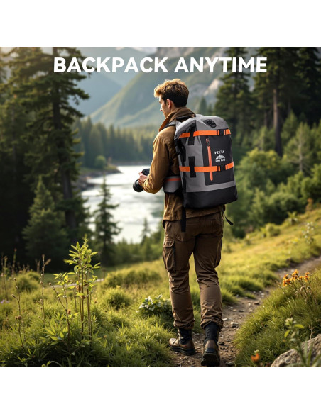 Mochila Impermeable HEETA 40L para Senderismo y Viajes Mochila Impermeable HEETA 40L para Senderismo y Viajes