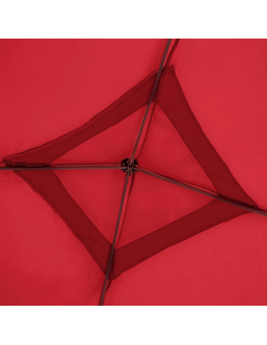 Toldo Plegable Muebles de América 3.05x3.05m Rojo con Bolsa