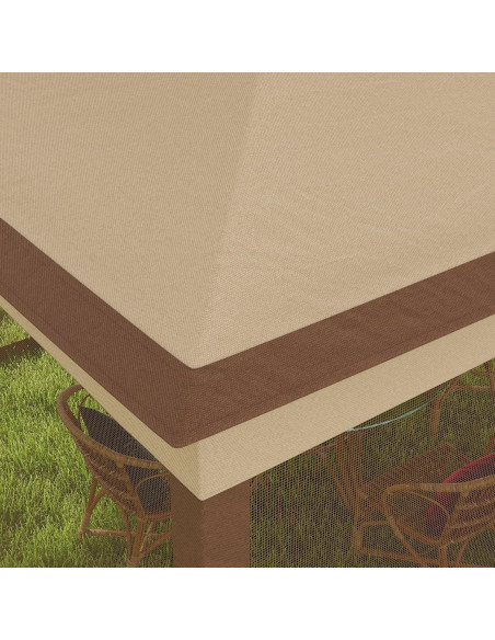 Carpa Plegable Havemies 3x3m con Red Desmontable Caqui Carpa Plegable Havemies 3x3m con Red Desmontable Caqui