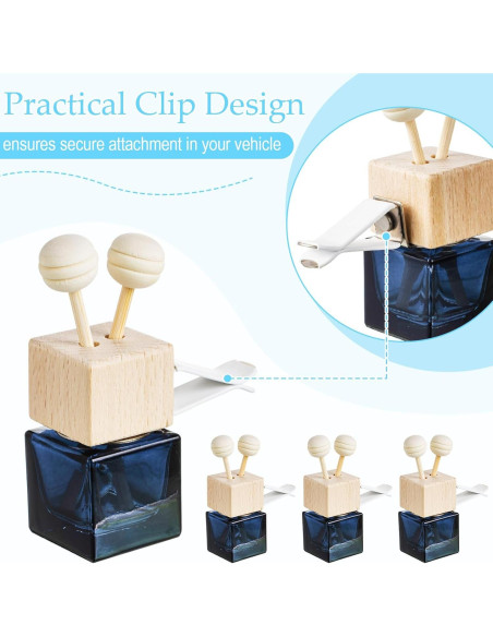 100 Botellas Difusor de Aceite Esencial Zubebe para Auto