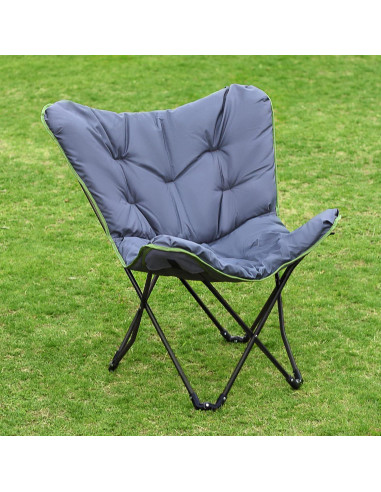 Silla de Camping Acolchada XL SunnyFeel AC2002E Negra
