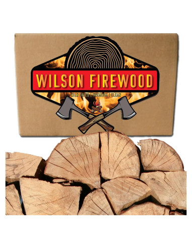 Leña de Abedul Wilson - Secada Natural para Chimenea Regular