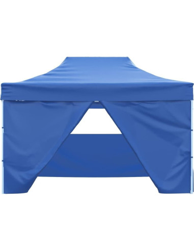 Carpa de Fiesta Plegable KCCLVER 2.8x4.1m Azul Resistente UV