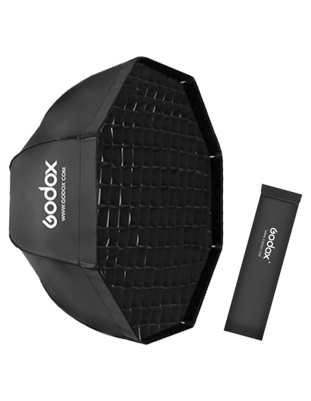 Kit Softbox Octagonal 80cm Godox con Rejilla y Bolsa Kit Softbox Octagonal 80cm Godox con Rejilla y Bolsa