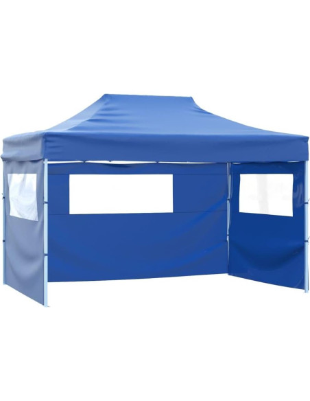 Carpa de Fiesta Plegable KCCLVER 2.8x4.1m Azul Resistente UV Carpa de Fiesta Plegable KCCLVER 2.8x4.1m Azul Resistente UV