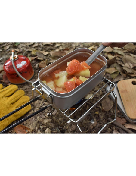 Parrilla de Camping DZRZVD Plegable Acero Inoxidable 304 15.88cm Parrilla de Camping DZRZVD Plegable Acero Inoxidable 304 15.88cm