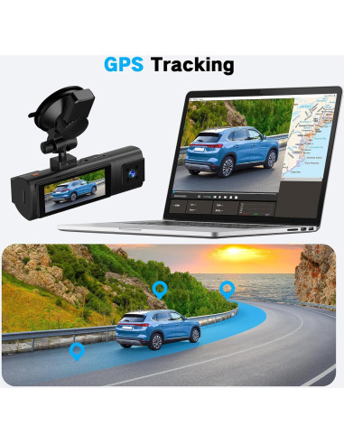 Cámara Dash 4K Lectrus K17 con 3 Canales y GPS
