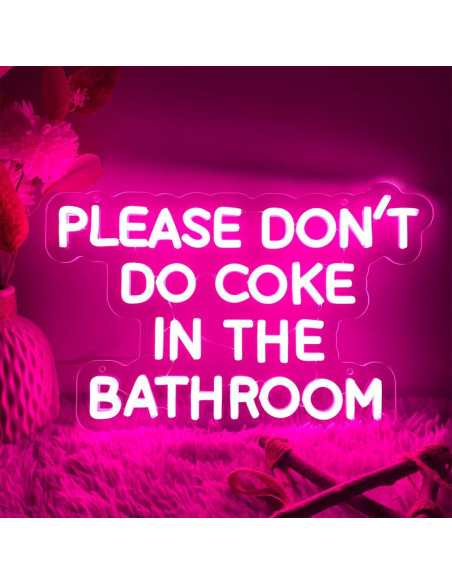 Luz de Neón LED ZPLNOSIN 40x26 cm Decoración Pared Rosa Luz de Neón LED ZPLNOSIN 40x26 cm Decoración Pared Rosa