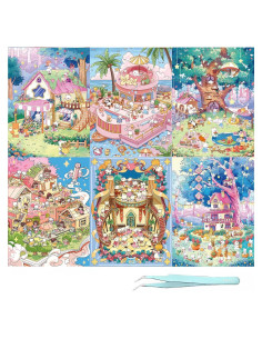 Kit de Stickers 3D DIY SSNLNBF - 6 Escenas Creativas para Decorar