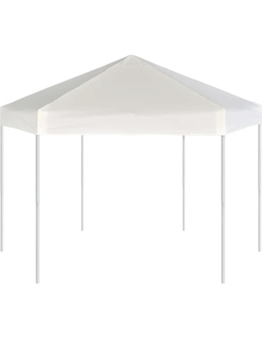 Toldo Gazebo Plegable ZQQLVOO 3.6x3.1m Color Crema con 6 Paredes