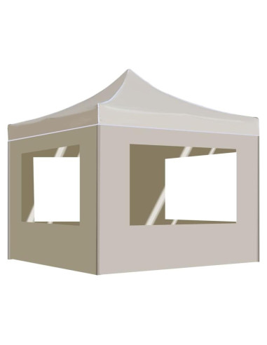 Carpa de Fiesta Plegable KTHLBRH 290x290 cm Crema Resistente
