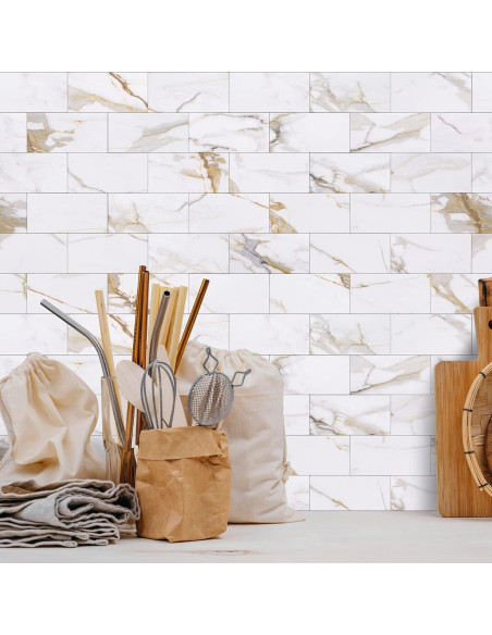 Azulejos Autoadhesivos STICKGOO 100 Piezas 15.24x7.48 cm PVC Azulejos Autoadhesivos STICKGOO 100 Piezas 15.24x7.48 cm PVC