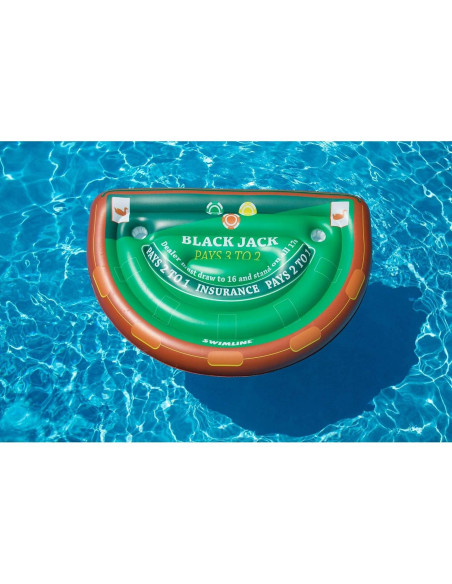 Mesa de Juego de Blackjack Inflable Swimline 152.4x101.6 cm Mesa de Juego de Blackjack Inflable Swimline 152.4x101.6 cm