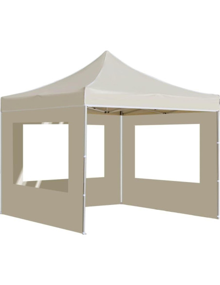 Carpa de Fiesta Plegable KTHLBRH 290x290 cm Crema Resistente Carpa de Fiesta Plegable KTHLBRH 290x290 cm Crema Resistente