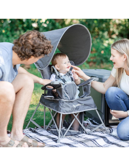 Silla Portátil Baby Delight Venture Gris con Capota Solar Silla Portátil Baby Delight Venture Gris con Capota Solar