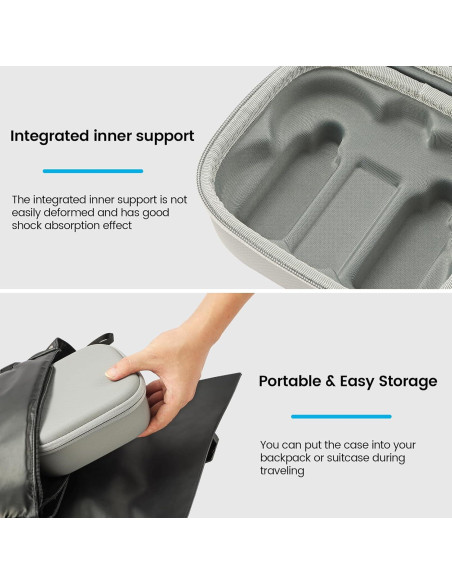 Funda de Transporte BEHORSE para Drone DJI Neo - Impermeable Gris Funda de Transporte BEHORSE para Drone DJI Neo - Impermeable Gris