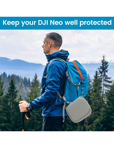 Funda de Transporte BEHORSE para Drone DJI Neo - Impermeable Gris Funda de Transporte BEHORSE para Drone DJI Neo - Impermeable Gris