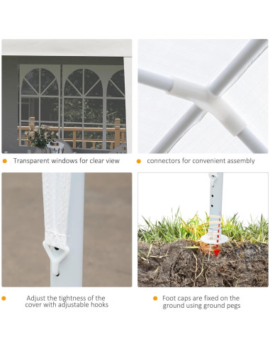Carpa Grande para Fiestas Havemies 5.84m x 2.95m Blanca