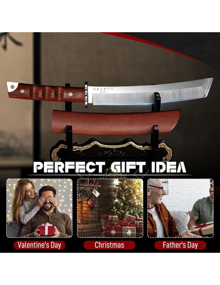 Cuchillo de Hoja Fija DRGSKL Tanto 33 cm Acero D2 Madera Cuchillo de Hoja Fija DRGSKL Tanto 33 cm Acero D2 Madera