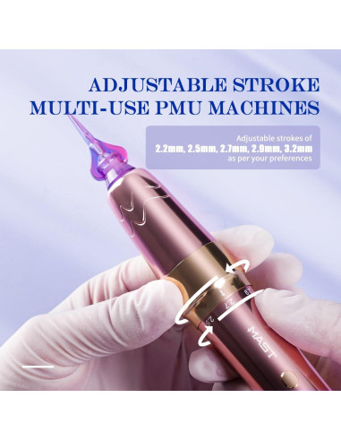 Mast P60 Máquina de Tatuaje Inalámbrica Dorada 121g