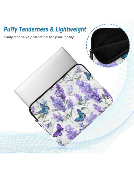 Funda Protectora para Laptop 13-14" Zyrtty Morado Acolchada Funda Protectora para Laptop 13-14" Zyrtty Morado Acolchada