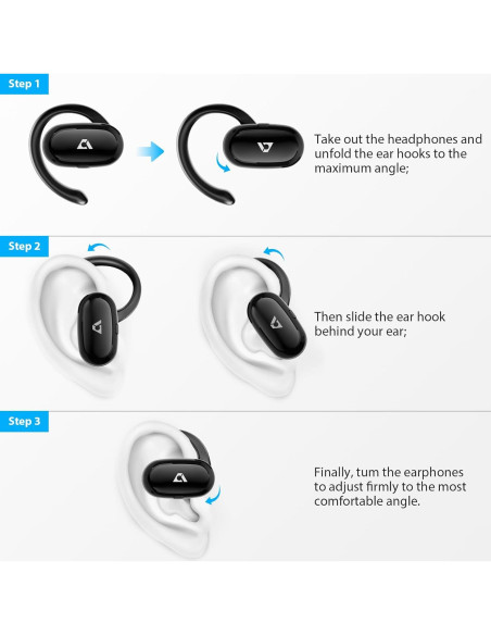 Auriculares Inalámbricos 1Mii E35 Negro, 60 Horas Reproducción IPX4 Auriculares Inalámbricos 1Mii E35 Negro, 60 Horas Reproducción IPX4