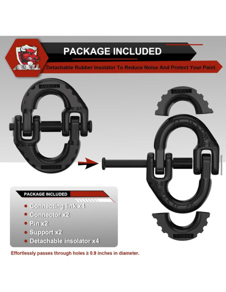 Conector de Cadena de Seguridad AMBULL G80 1/2" 5443 kg Conector de Cadena de Seguridad AMBULL G80 1/2" 5443 kg