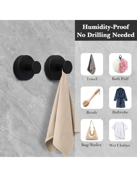 Ganchos de Ventosa KaloTidy para Ducha y Cocina - 2 Unidades Ganchos de Ventosa KaloTidy para Ducha y Cocina - 2 Unidades