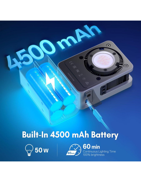 ZHIYUN CX50 Luz de Video LED 50W Bi-Color 2700K-6500K ZHIYUN CX50 Luz de Video LED 50W Bi-Color 2700K-6500K