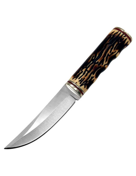 Cuchillo de Hoja Fija FU-GLBY 22cm con Funda de Cuero Cuchillo de Hoja Fija FU-GLBY 22cm con Funda de Cuero