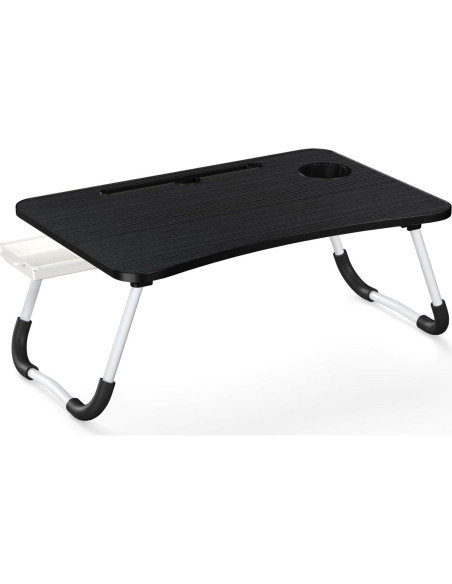 Mesa Plegable para Laptop Mayyol - Soporte para Taza y Tablet - Negro Mesa Plegable para Laptop Mayyol - Soporte para Taza y Tablet - Negro
