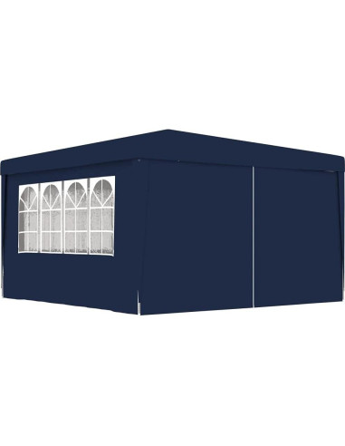 Carpa Profesional ZQQLVOO 4x4m Azul con Paredes Laterales