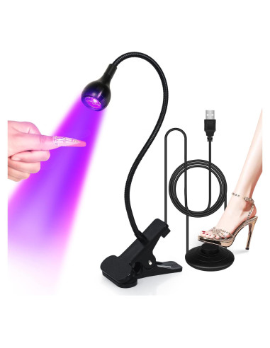 Lámpara UV LED para Uñas Krofaue - Secado Rápido con Brazo Flexible