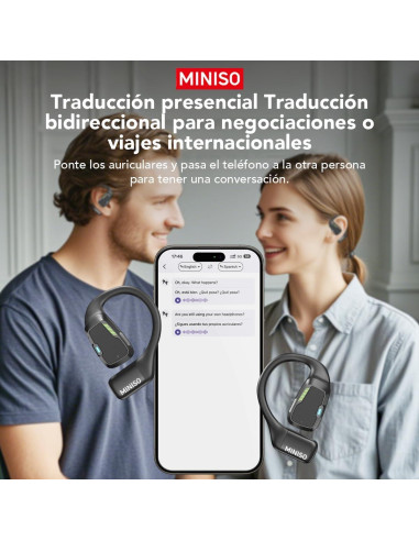 Auriculares Bluetooth MINISO M98 con Traducción en Tiempo Real
