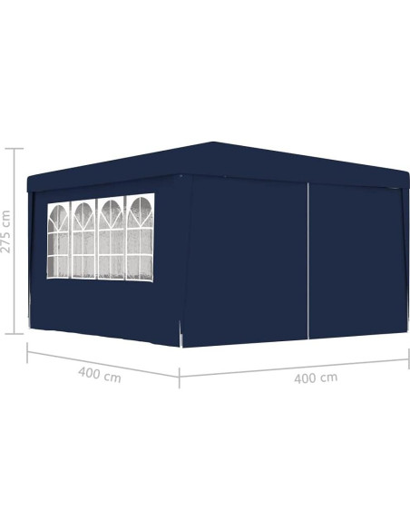 Carpa Profesional ZQQLVOO 4x4m Azul con Paredes Laterales Carpa Profesional ZQQLVOO 4x4m Azul con Paredes Laterales