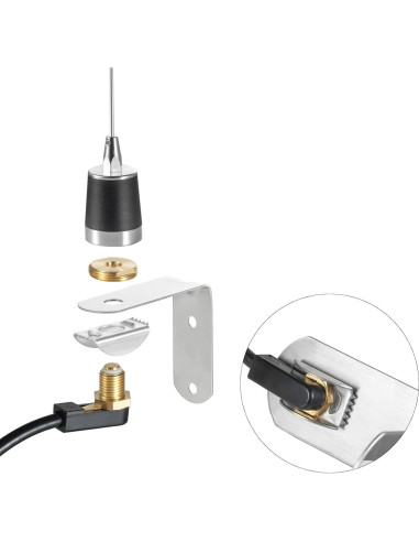 Antena de Banda Dual UHF VHF Eifagur 2m 70cm 144/430MHz