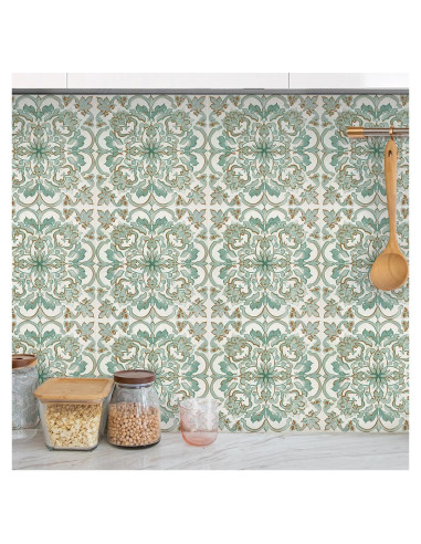 Calcomanías de Azulejos Cuadrados Vintage AM AMAONM 10pcs 20x20cm