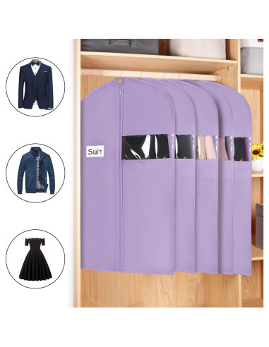 Funda para Trajes KEEGH 101.6 cm (Juego de 5) Púrpura