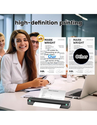 Impresora Portátil Phomemo M08F Bluetooth Térmica 203DPI