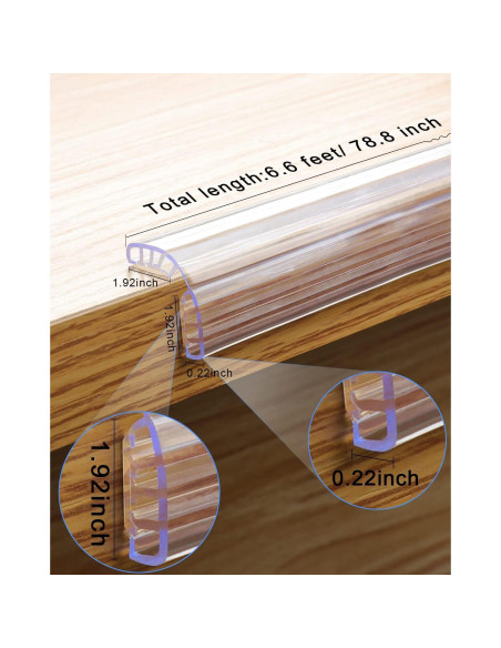 Protectores de Esquinas de Silicona HOMREALM 2M para Bebés Protectores de Esquinas de Silicona HOMREALM 2M para Bebés