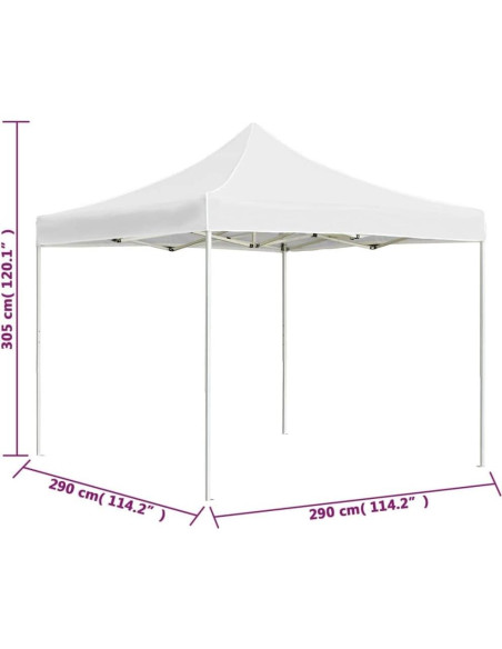 Carpa Plegable HXUHUWS 2.99m x 2.99m Impermeable Blanca Carpa Plegable HXUHUWS 2.99m x 2.99m Impermeable Blanca